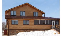 Кронштейн трубы Grand Line на кирпич 100мм RAL 8017 шоколад