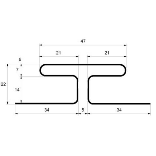 Профиль H соединительный Grand Line Standart белый (3,0м)