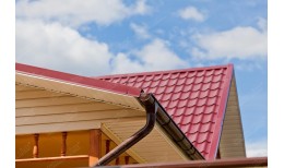 Кронштейн трубы Grand Line на кирпич 90мм RAL 3005 красное вино