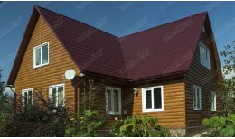 Тройник трубы Grand Line,90 мм RAL 3005 красное вино