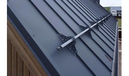 Снегозадержатель для фальцевой кровли Grand Line RAL 7024 3м