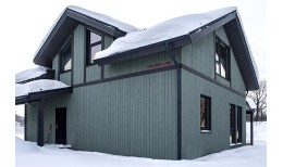 Труба круглая соединительная Grand Line 90мм 1м RAL 7024 мокрый асфальт