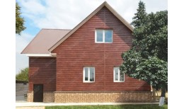 ЭкоБрус 0,345 0,45 PE с пленкой RAL 3009 оксидно-красный