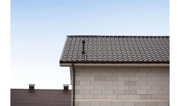 Металлочерепица камея 0,5 Satin RAL 8017 шоколад