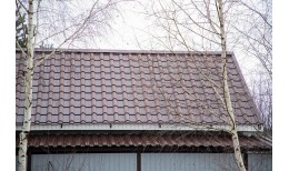 Металлочерепица камея 0,5 Satin RAL 8017 шоколад