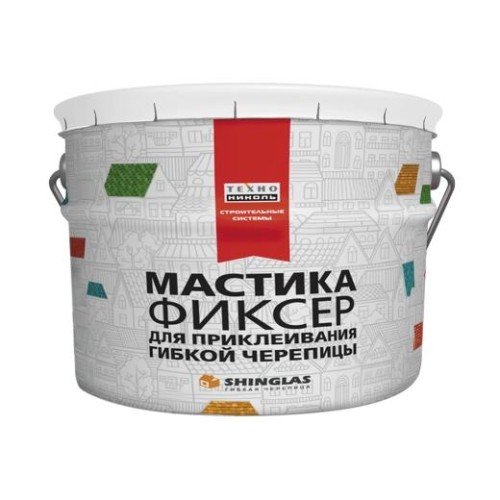 Мастика для гибкой черепицы ТЕХНОНИКОЛЬ №23 Фиксер, ведро 12,0 кг