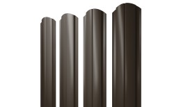 Штакетник Полукруглый Slim фигурный 0,45 PE RR 32 темно-коричневый