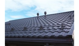 Металлочерепица кредо 0,5 Satin RAL 7024 мокрый асфальт