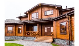 Металлочерепица камея Grand Line 0,5 GreenCoat Pural BT RR 32 темно-коричневый (RAL 8019 серо-коричневый)