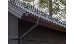 Кликфальц Grand Line 0,45 PE с пленкой на замках RAL 7024 мокрый асфальт