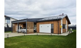 Кликфальц Grand Line 0,45 PE с пленкой на замках RAL 7024 мокрый асфальт