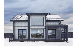 Кликфальц Grand Line 0,45 PE с пленкой на замках RAL 7024 мокрый асфальт