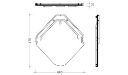 Рядовая черепица Braas Изумруд каштан глазурь