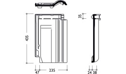 Рядовая черепица Braas Рубин 11V натуральный красный