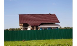 Металлочерепица камея 0,5 Rooftop Бархат RAL 8017 шоколад