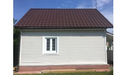 Металлочерепица камея 0,5 Rooftop Бархат RAL 8017 шоколад