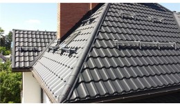 Металлочерепица квинта плюс 0,5 Rooftop Бархат RAL 9005 черный