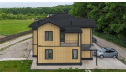 Металлочерепица классик 0,5 Rooftop Бархат RAL 7024 мокрый асфальт