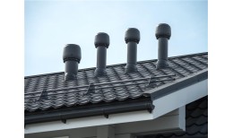 Металлочерепица классик 0,5 Rooftop Бархат RAL 7024 мокрый асфальт