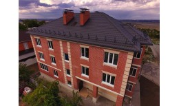 Металлочерепица кредо 0,5 Rooftop Бархат RAL 7024 мокрый асфальт