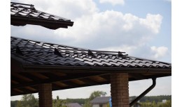 Металлочерепица кредо 0,5 Rooftop Бархат RAL 9005 черный