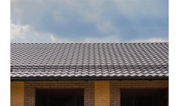 Металлочерепица кредо 0,5 Rooftop Бархат RAL 9005 черный