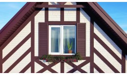 Фасадная панель Grand Line Крупный камень Стандарт молочная