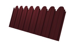 Профнастил C10B фигурный 0,45 Drap TR RAL 3005 красное вино