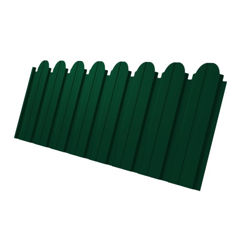 Профнастил C10B фигурный 0,45 Drap TX RAL 6005 зеленый мох
