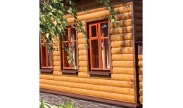 Блок-хаус new Grand Line 0,45 Print Elite с пленкой Antique Wood TwinColor