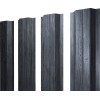 Штакетник П-образный A с прямым резом 0,45 Print Premium Grey Wood TwinColor
