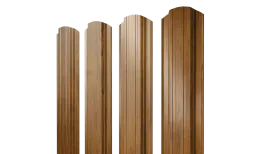Штакетник Прямоугольный фигурный 0,45 Print-Double Elite Golden Wood