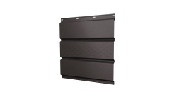 Софит металлический центральная перфорация 0,5 Satin с пленкой RR 32 темно-коричневый