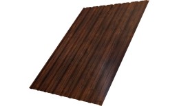 Профнастил C10B фигурный 0,45 Print Premium Cherry Wood Dark FTC