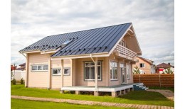 Кликфальц Grand Line 0,5 Satin Matt с пленкой на замках RAL 7024 мокрый асфальт