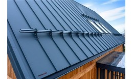 Кликфальц Grand Line 0,5 Satin Matt с пленкой на замках RAL 7024 мокрый асфальт