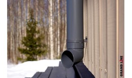 Хомут трубы Lite ПВХ Grand Line графит (RAL 7024)