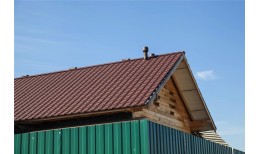 Металлочерепица камея Grand Line 0,5 PurLite Matt RAL 8017 шоколад