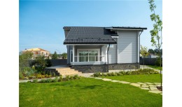 Металлочерепица классик Grand Line 0,5 PurLite Matt RAL 7024 мокрый асфальт