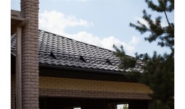 Металлочерепица кредо Grand Line 0,5 PurLite Matt RAL 9005 черный