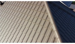 Металлочерепица квинта плюс Grand Line 0,5 PurLite Matt RR 32 темно-коричневый