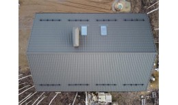 Металлочерепица квинта плюс Grand Line c 3D резом 0,5 Satin Matt RAL 7024 мокрый асфальт