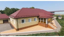 Металлочерепица камея 0,5 Satin Matt RAL 3005 красное вино