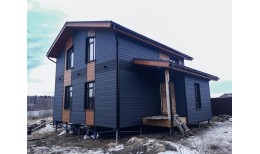 ЭкоБрус 0,345 Grand Line 0,45 Drap ST с пленкой RAL 9005 черный