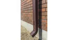 Труба гофрированная Vortex Lite Matt 76х102х3000 мм RAL 8017 шоколад