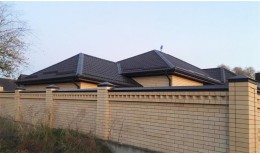 Труба гофрированная Vortex Lite 76х102х1000 мм PE RAL 8017 шоколад