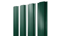 Штакетник Прямоугольный с прямым резом 0,45 PE RAL 6005 зеленый мох