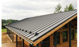 Кликфальц Pro Grand Line 0,5 Satin Matt с пленкой на замках RAL 7024 мокрый асфальт