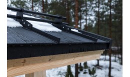 Кликфальц Pro Grand Line 0,45 Drap с пленкой на замках RAL 9005 черный темный