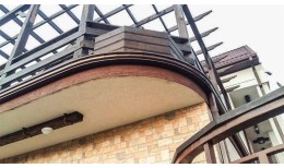 Воронка врезная прямоугольная Vortex Lite PE RAL 8017 шоколад